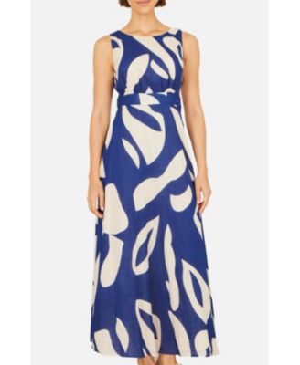 Women's Cotton Abstract Print Maxi Dress