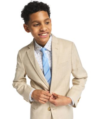 Boys' 8-20 Long-Sleeve Stretch Floral Print Shirt