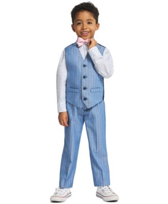 Boys' 2T-7 Long-Sleeve Shirt, Vest, Pants & Bowtie, 4-Piece Set