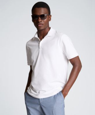 Men's Solid Button Placket Polo Shirt
