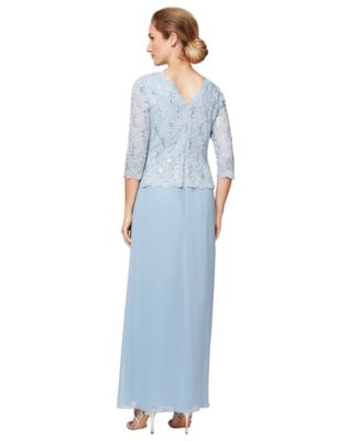 Women's Sequin Embellished Lace Top Gown