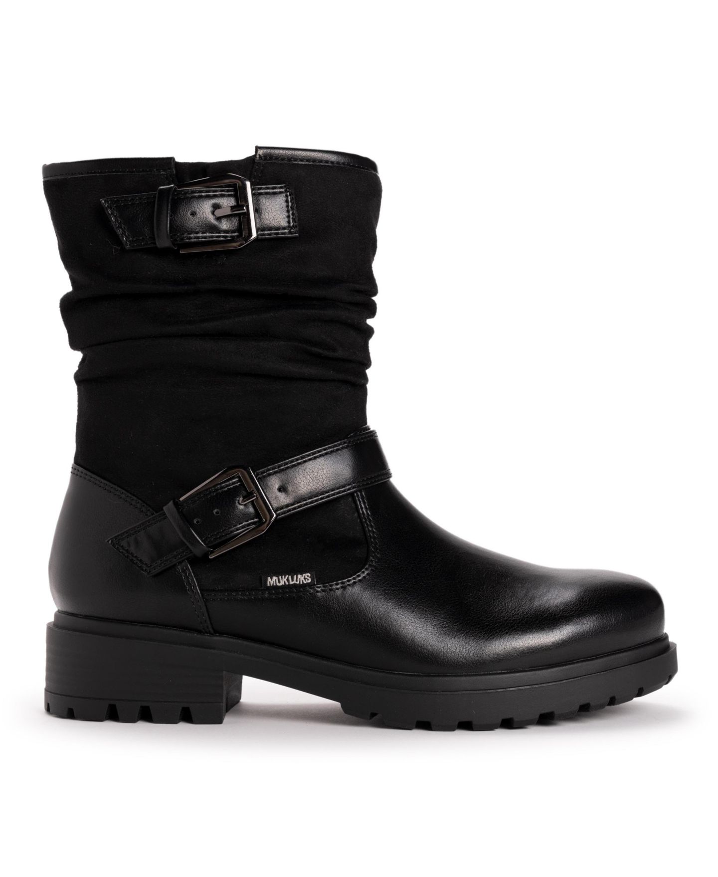 Женские ботинки MUK LUKS Scarlett Sabrina Boots Wide, цвет: Чёрный — фото 3