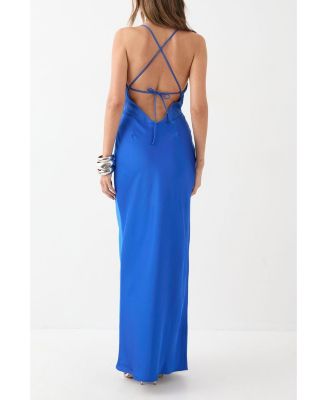 Women's Premium Bust Panel Maxi Bridesmaid Dress