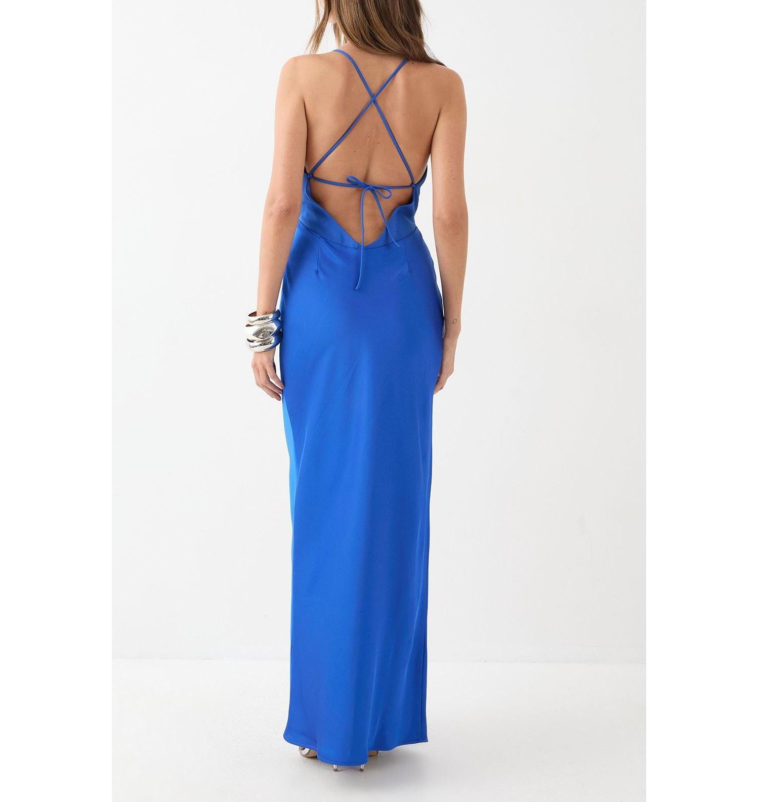 Women's Premium Bust Panel Maxi Bridesmaid Dress