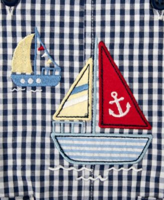 Baby Boys' Sailboat Graphic Shortalls & T-Shirt, 2-Piece Set