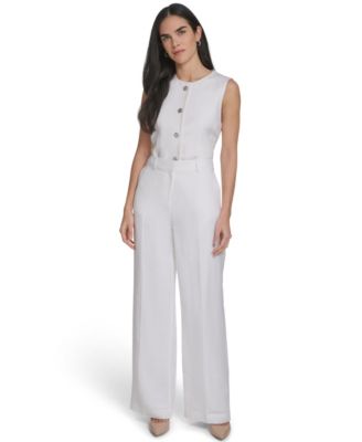 Women's Wide-Leg Mid-Rise Pants
