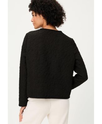 Women's Collarless Quilted Jacket