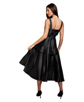 Women's Lisa Twill Volume Belted Midi Dress