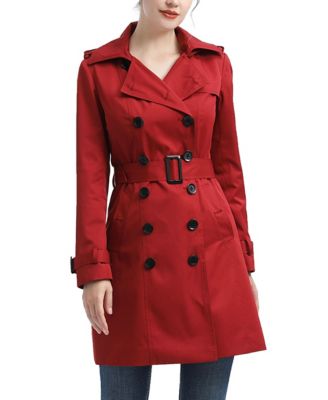 Women's kimi + kai Classic Hooded Trench Coat