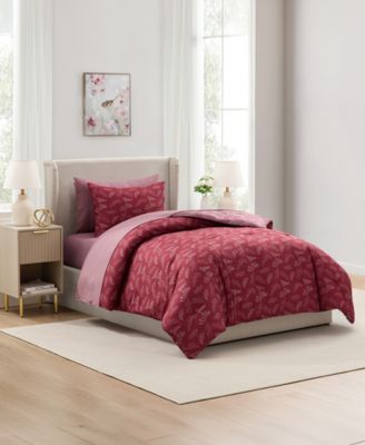 Luxury Soft Botanical Design 5-Pc. Comforter Set, Twin XL