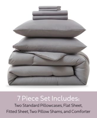 Luxury Soft Modern Design 7-Pc. Comforter Set, Queen