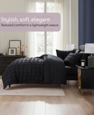 Luxury Soft Seersucker Design 7-Pc. Comforter Set, Queen
