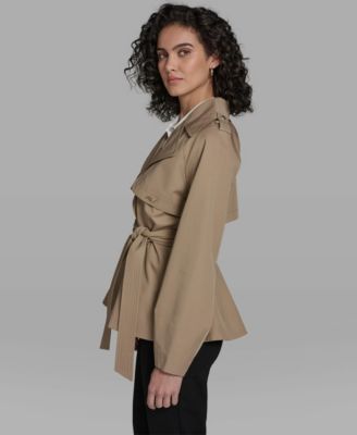 Women's Short Flared Trench Coat