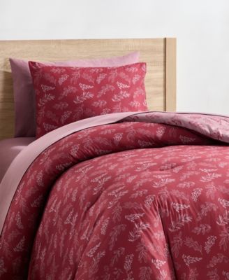 Luxury Soft Botanical Design 5-Pc. Comforter Set, Twin XL