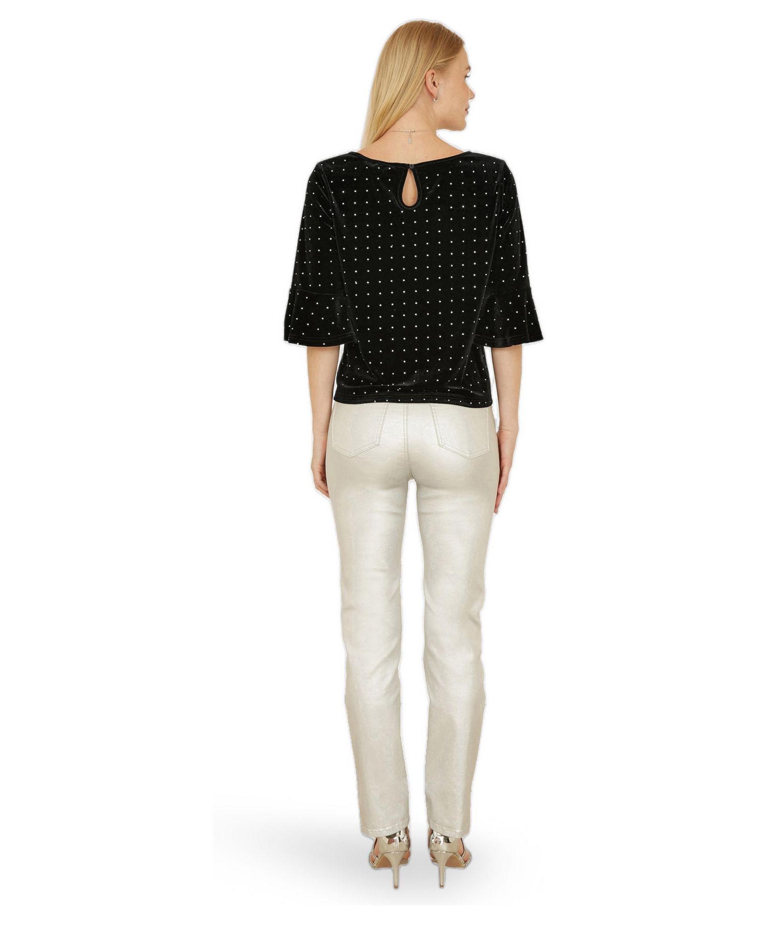 Women's Fluted Sleeve Relaxed Fit Top