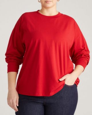 Plus Size Long Sleeve Relaxed Tee