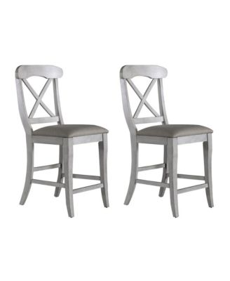 Uph X Back Counter Chair Set of 2
