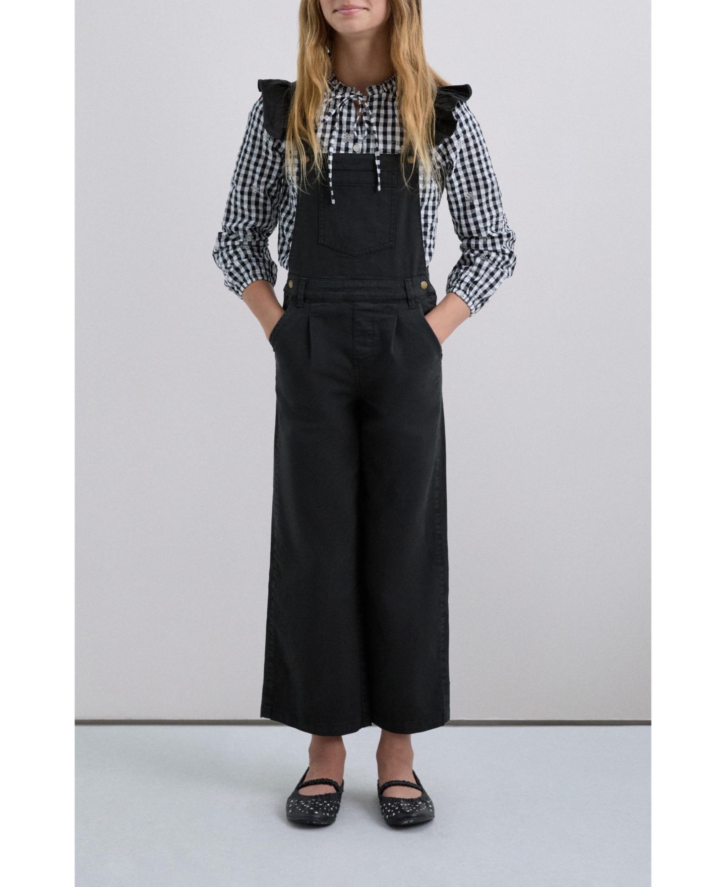 Платья Scalpers Small Smart Dungaree для девочек, цвет: Антрацитовый — фото 4