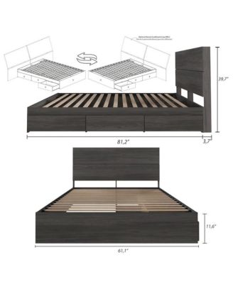 Bed Frame And Headboard, Queen.