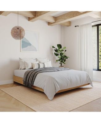 Platform Bed Frame, Queen, Maple