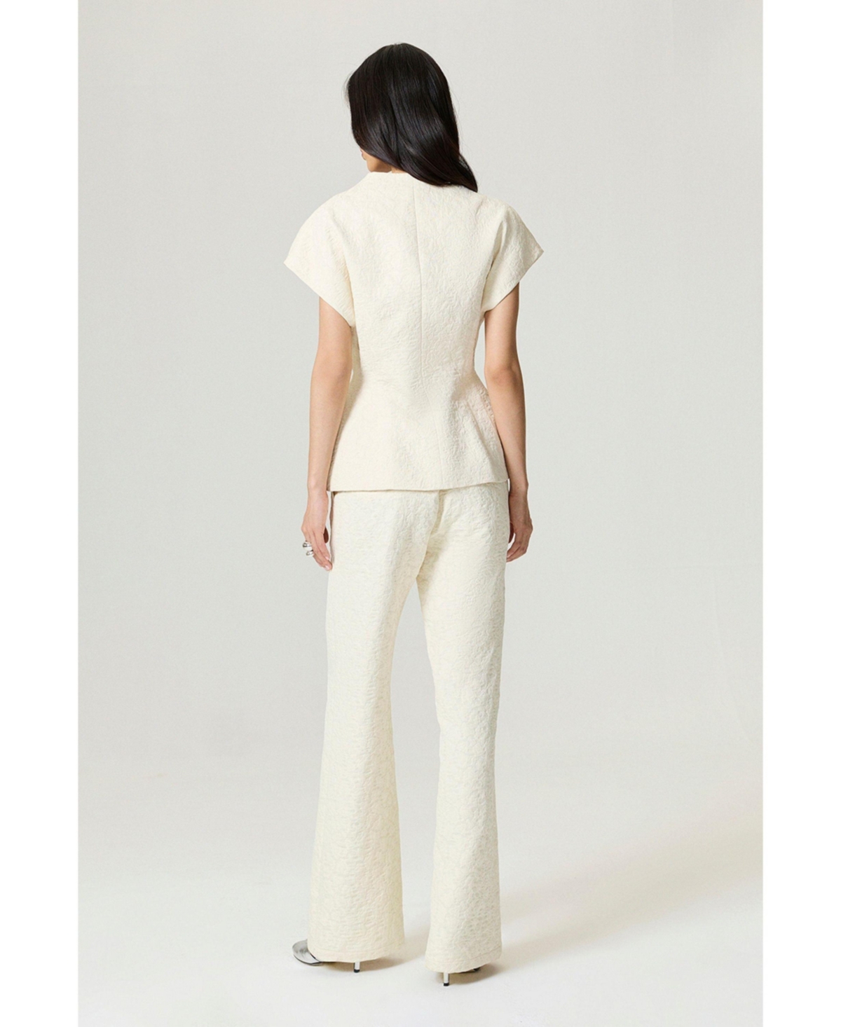 Nocturne Women's Contrast Fabric Detailed Pants