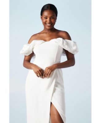 Women's Corset Sleeve Wedding Dress