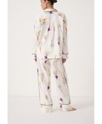 Women's Long Sleeve Brushed Cotton Pyjamas