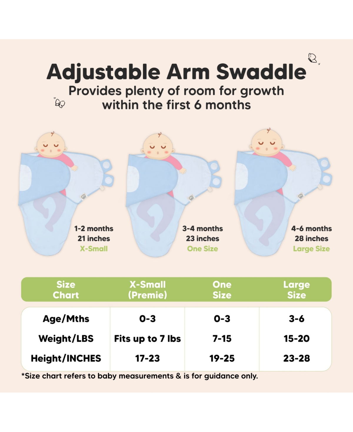 KeaBabies 3pk Soothe Baby Swaddle, Organic Swaddle Sleep Sacks, Newborn, Infant Sack