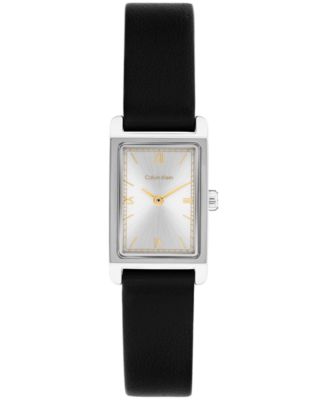 Women's CK Light Black Leather Strap Watch, 16mm