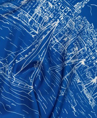 Conversational Small Square Scarf