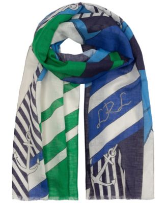 Abstract Sails Small Oblong Scarf