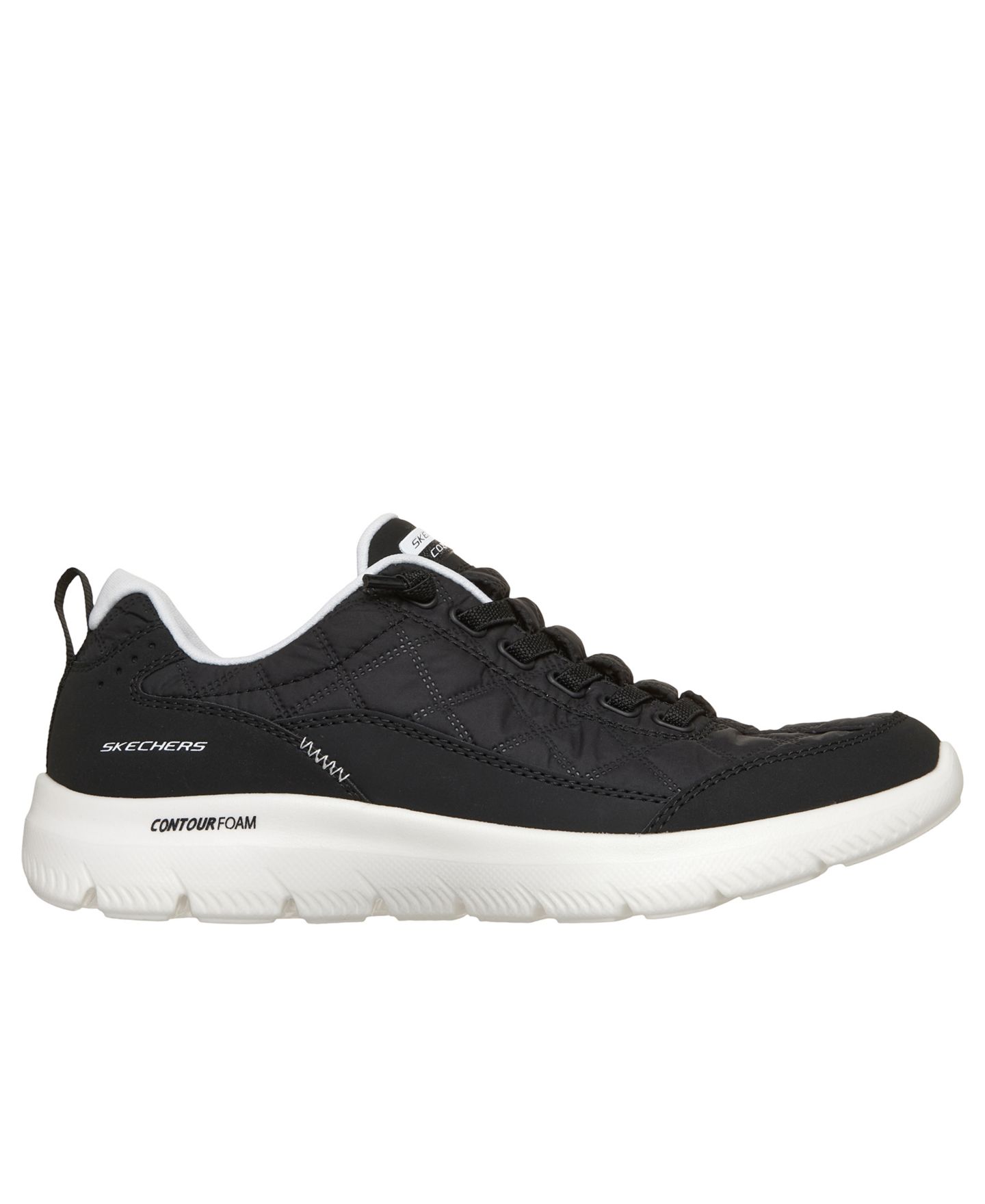Женские кроссовки Skechers Summits Contour Foam - Cozy Fit Walking, цвет: Чёрный — фото 2
