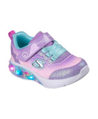 Toddler Girls' My Dreamers - Lil Mermaid Light-Up Fastening Strap Casual Sneakers from Finish Line