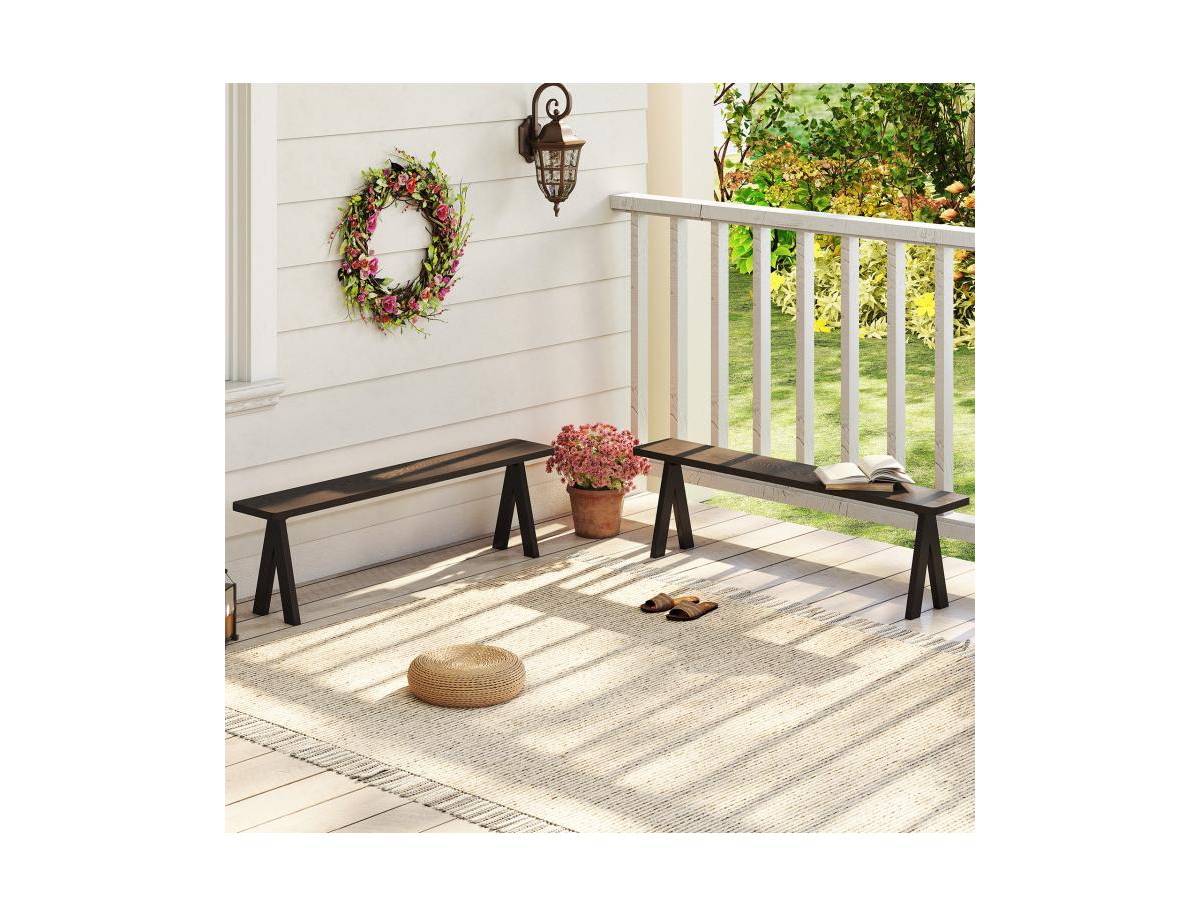 Slickblue Outdoor 3-Seat Bench with 800 lbs Bearing Capacity