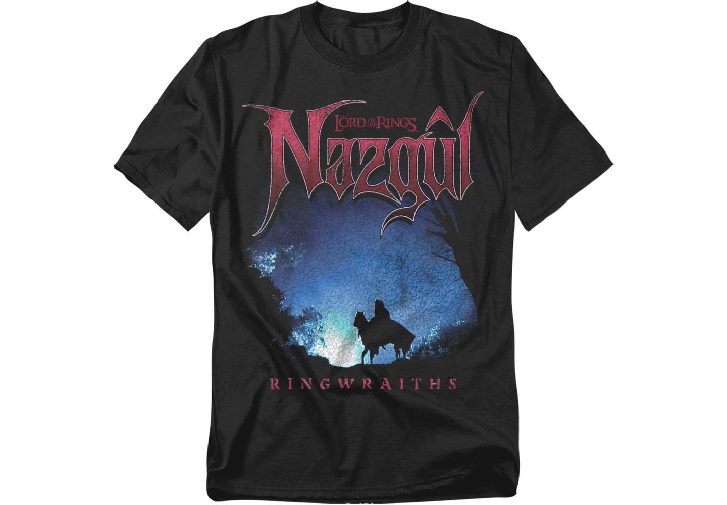 Мужская футболка Lord Of The Rings Nazgul Ringwraith Silhouette, цвет: Чёрный — фото 1