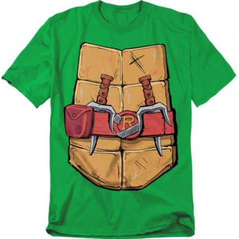 Мужская футболка Teenage Mutant Ninja Turtles Mutant Mayhem Raphael Shell, цвет: Зелёный