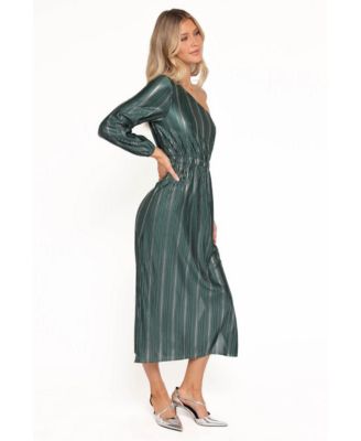 Women's Pontee One Shoulder Pleated Midi Dress