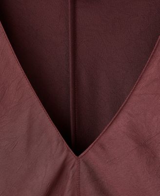 Women's Belted V-Neck Dress