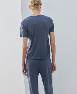 Women's Short-Sleeved Micro-Modal Pajama Top