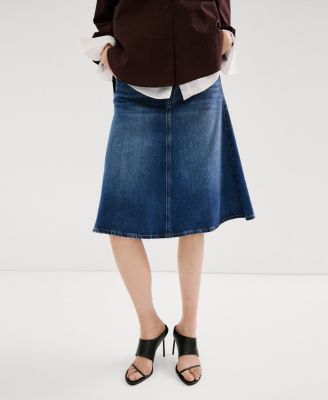 Women's Midi Denim Skirt