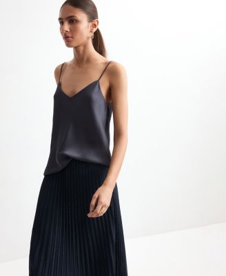 Women's Pleated Flared Skirt