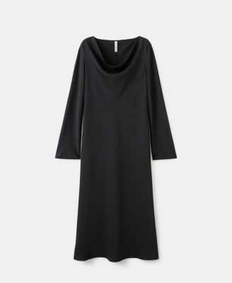 Women's Draped Neck Dress