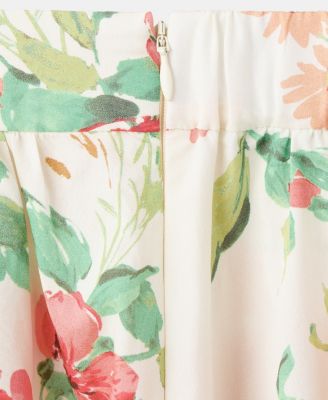 Women's Flowers Midi Skirt