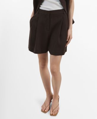Women's Straight Mid-Rise Bermuda Shorts