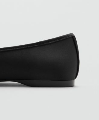 Women's Metallic Applique Straps Ballerina