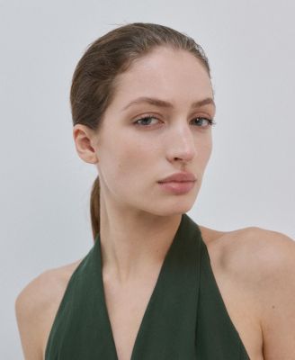 Women's Halter-Neck Belt Jumpsuit