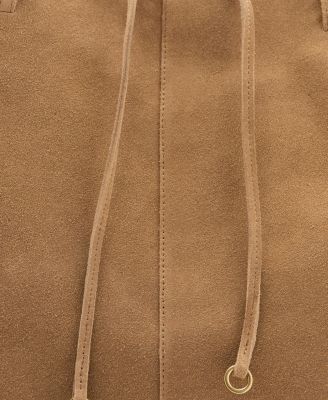 Women's Bow Detail Suede Shopper Bag