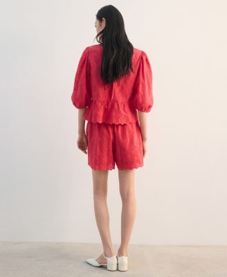 Women's Floral Embroidered Blouse