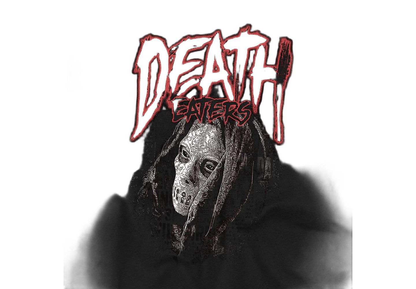 Мужская футболка Harry Potter Death Eaters Mono Face, цвет: Чёрный — фото 2