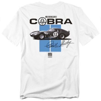 Men's Shelby Cobra Racing Stripes Back T-Shirt